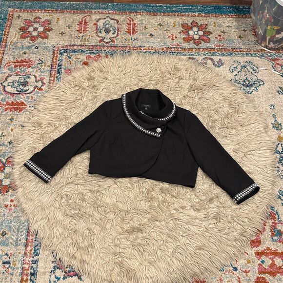 Tahari ASL beaded cropped jacket size 14 - Picture 2 of 5